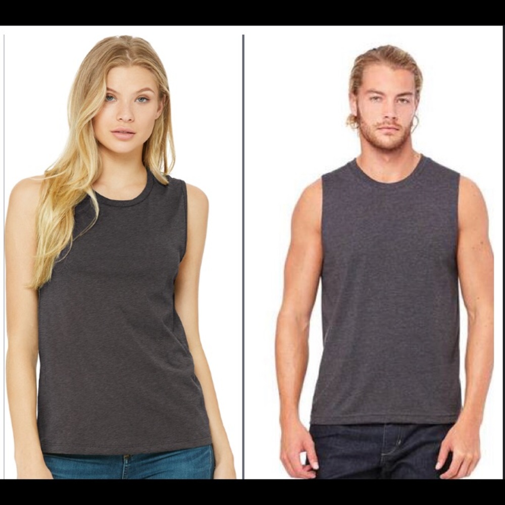 new • bella canvas unisex muscle tee
